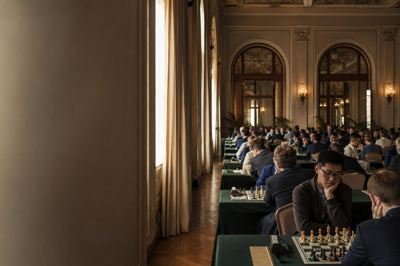 Sala do Nutropi Lisboa Chess Open 2026 em Lisboa
