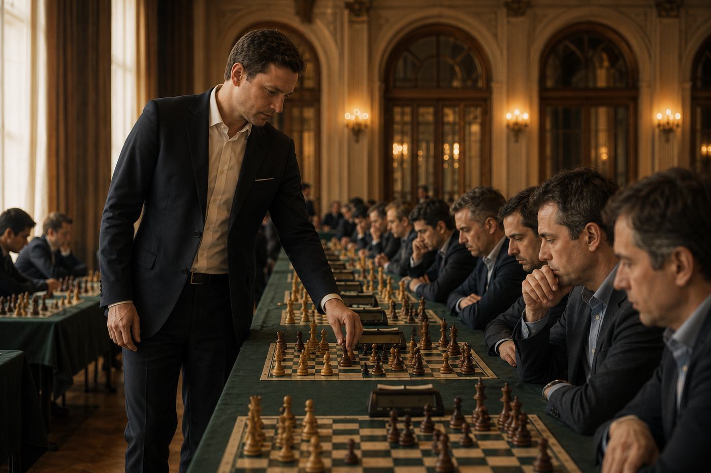 Simultânea com um mestre no Nutropi Lisboa Chess Open